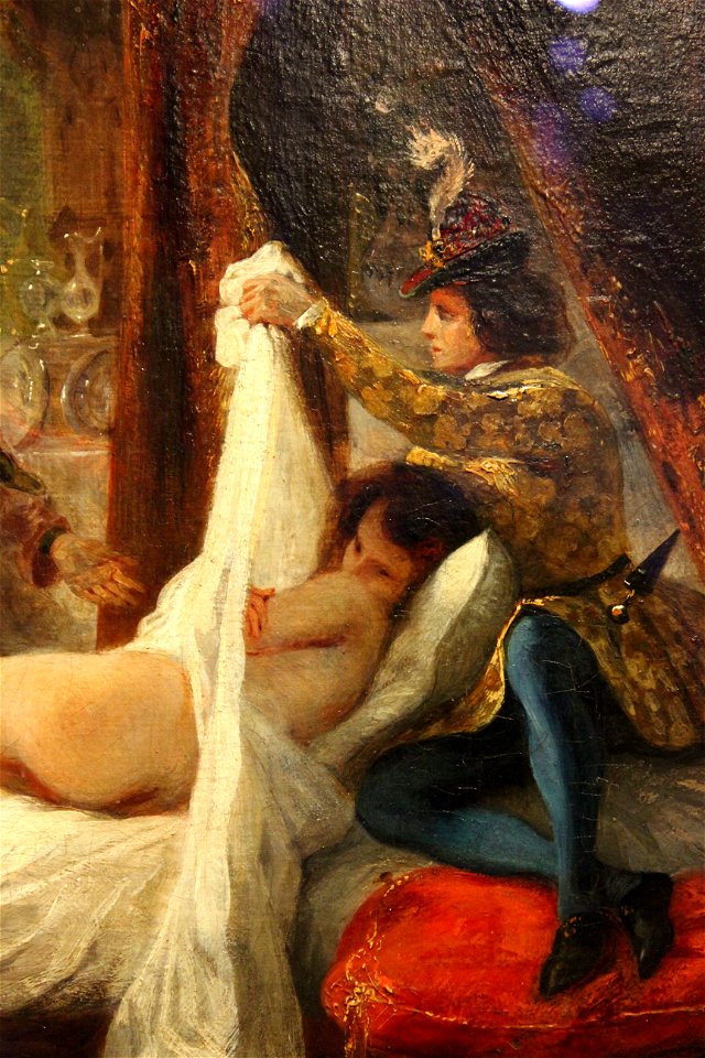 Louis d'Orléans montrant sa maîtresse - Eugène Delacroix - MBA Lyon 2014 - détail 1