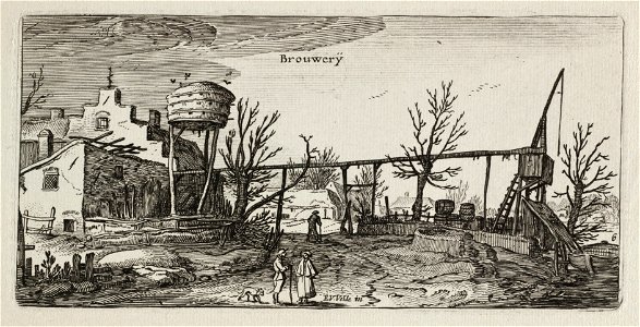 Landschap met een brouwerij. NL-HlmNHA 53012252
