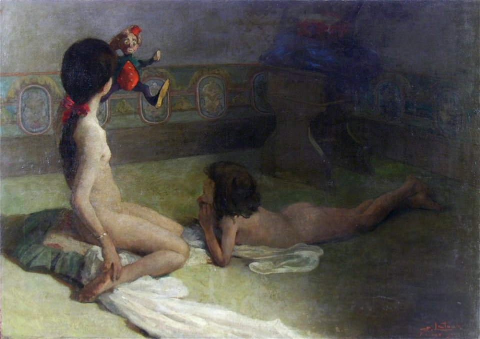 Eugênio Latour - Meninas e Polichinelo, 1942