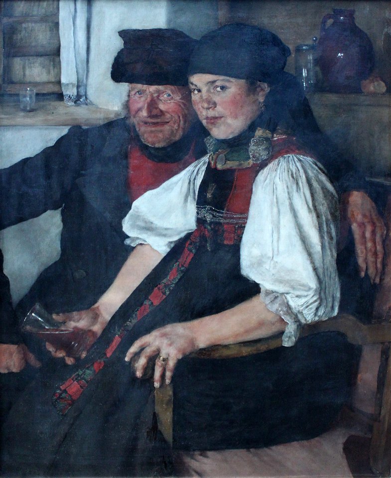 1876 Leibl Das ungleiche Paar anagoria