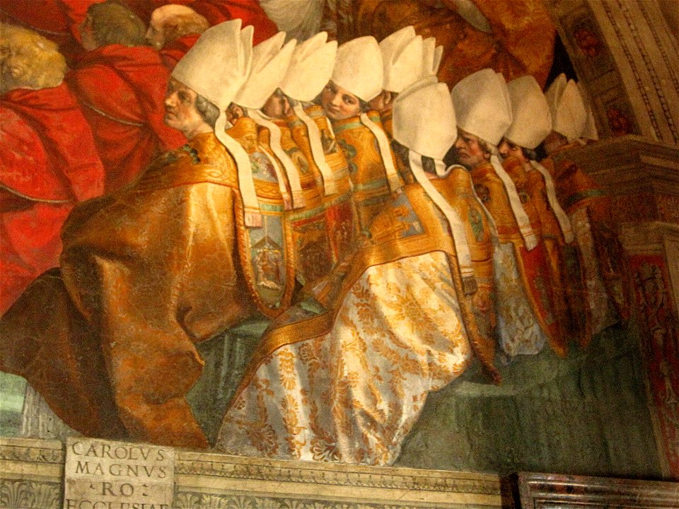 Le Couronnement de Charlemagne (détail) - Raphaël