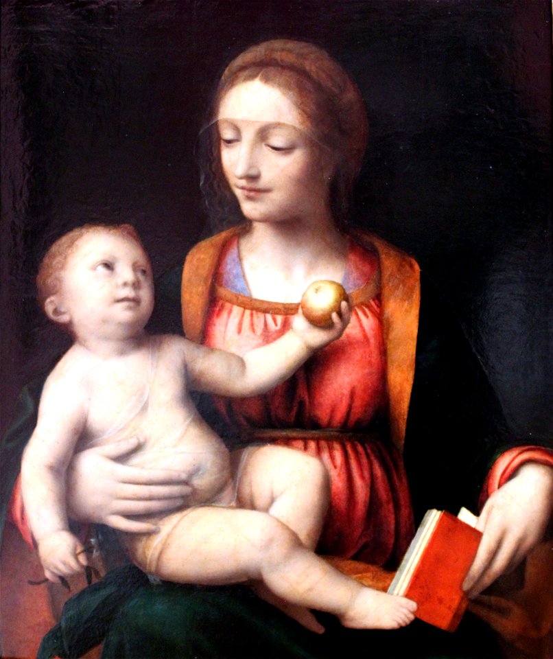 1525 Luini Maria mit dem Kind und dem Apfel anagoria