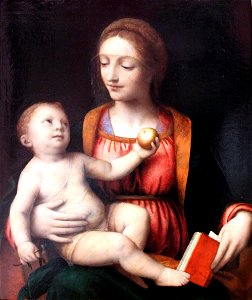 1525 Luini Maria mit dem Kind und dem Apfel anagoria