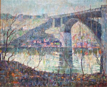 Harlem River by Ernest Lawson, c. 1913, Metropolitan Museum of Art