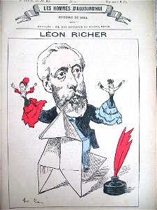 Léon Richer by André Gill