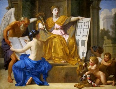 'Allegory of Magnificence' by Eustache LeSueur, Dayton Art Institute. Free illustration for personal and commercial use.