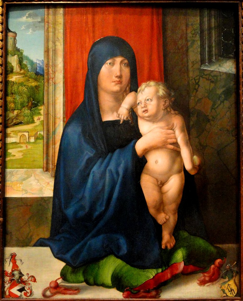 Madonna and Child by Albrecht Durer, c. 1496-1499, oil on panel - National Gallery of Art, Washington - DSC09908
