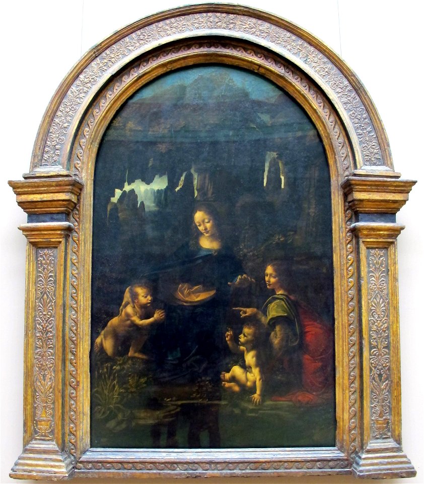 Leonardo da vinci, vergine dele rocce, prima versione, 1483-1486 ca. 01
