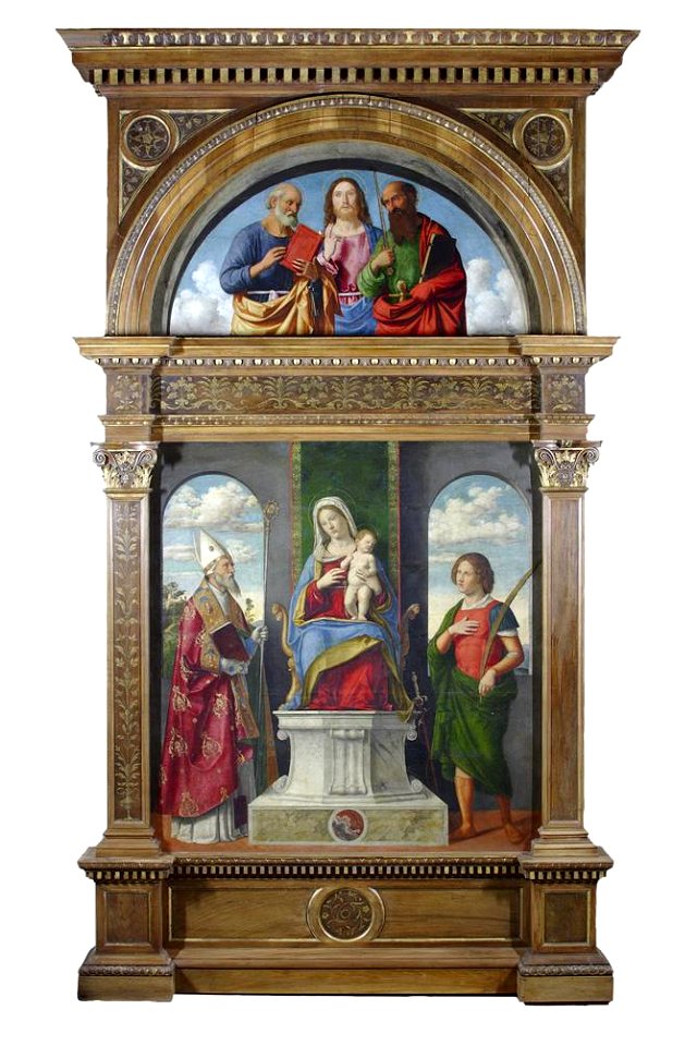 Madonna in trono con il Bambino tra i santi Dioniso e Vittore