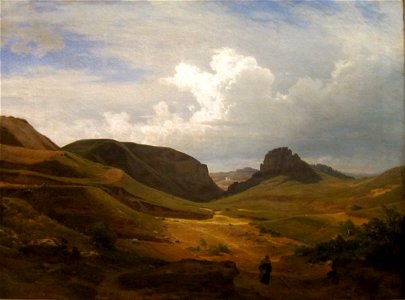 'Landscape' by Carl Friedrich Lessing, Cincinnati Art Museum. Free illustration for personal and commercial use.