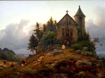 Carl Friedrich Lessing (3)Forest Chapel
