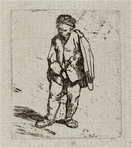 Man met korte mantel, staand, NL-HlmNHA 53010042