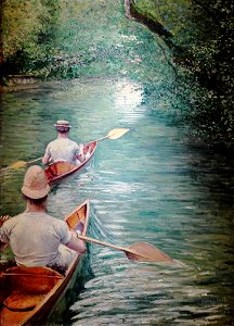 Les Périssoires by Gustave Caillebotte