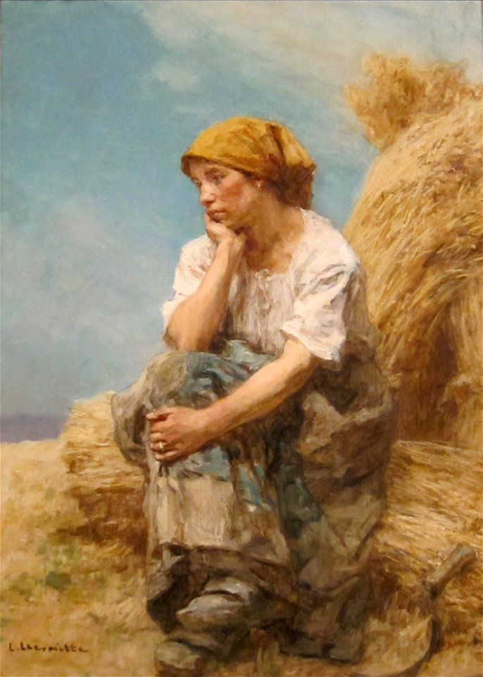 'Peasant Woman Resting' by Léon Lhermitte, Cincinnati Art Museum