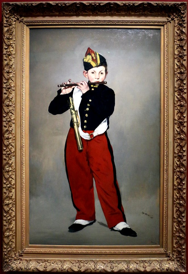 Édouard manet, il pifferino, 1866, 01