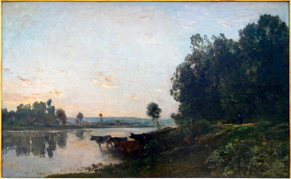 Lille PdBA daubigny soleil levant bord oise
