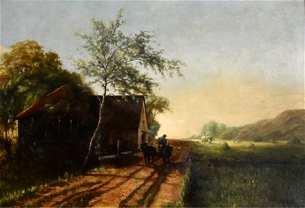 Léon Becker (1826-1909) Molen in Genck - Emile Van Dorenmuseum Genk 19-05-2019
