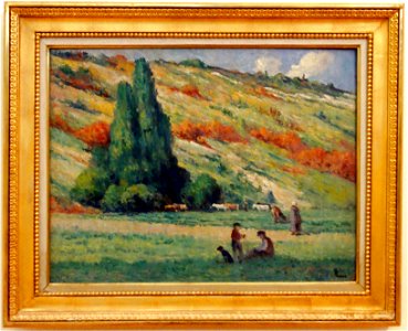 Maximilien LUCE, Les Côteaux, Bessy-sur-Cure,1908, musée de l'hôtel-Dieu, inv. 98.04.22