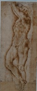 Louvre-Lens - L'Europe de Rubens - 158 - Un homme nu, les jambes croisées, portant un casque (un esclave)