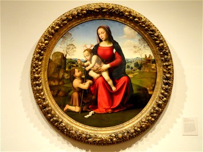 Madonna and Child with the Infant Saint John the Baptist, Giuliano Bugiardini, Florence, 1510-1512 - Nelson-Atkins Museum of Art - DSC08549