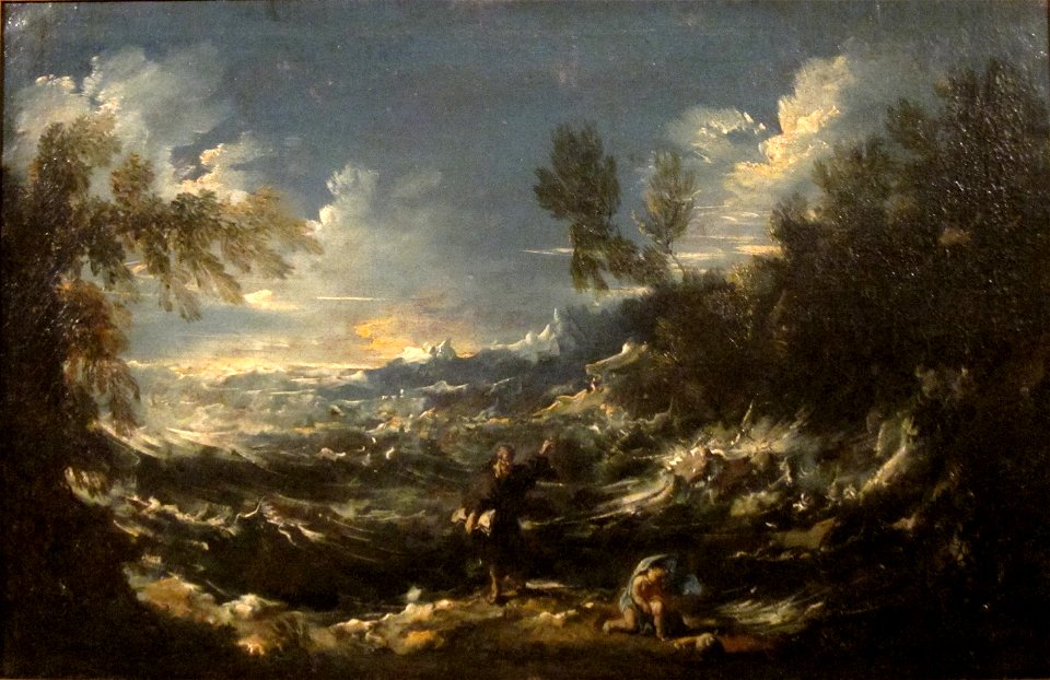 'St. Augustine at the Seashore' by Alessandro Magnasco, Cincinnati Art Museum
