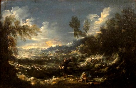 'St. Augustine at the Seashore' by Alessandro Magnasco, Cincinnati Art Museum