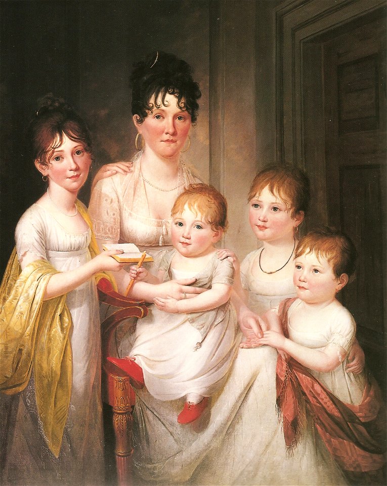 Madame dubocq and her children-james peale