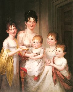 Madame dubocq and her children-james peale
