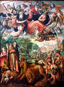 Maerten de Vos - Verzoeking van de heilige Antonius de Grote van Egypte