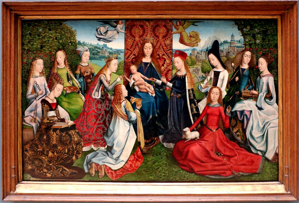 Maestro della leggenda di santa lucia, virgo inter virgines, 1475-1500 ca. (bruges) 01