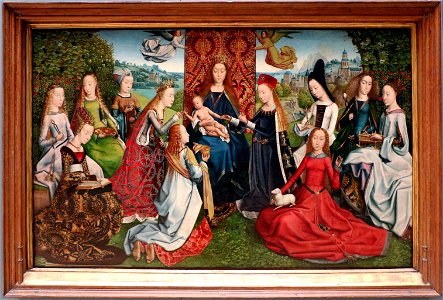 Maestro della leggenda di santa lucia, virgo inter virgines, 1475-1500 ca. (bruges) 01