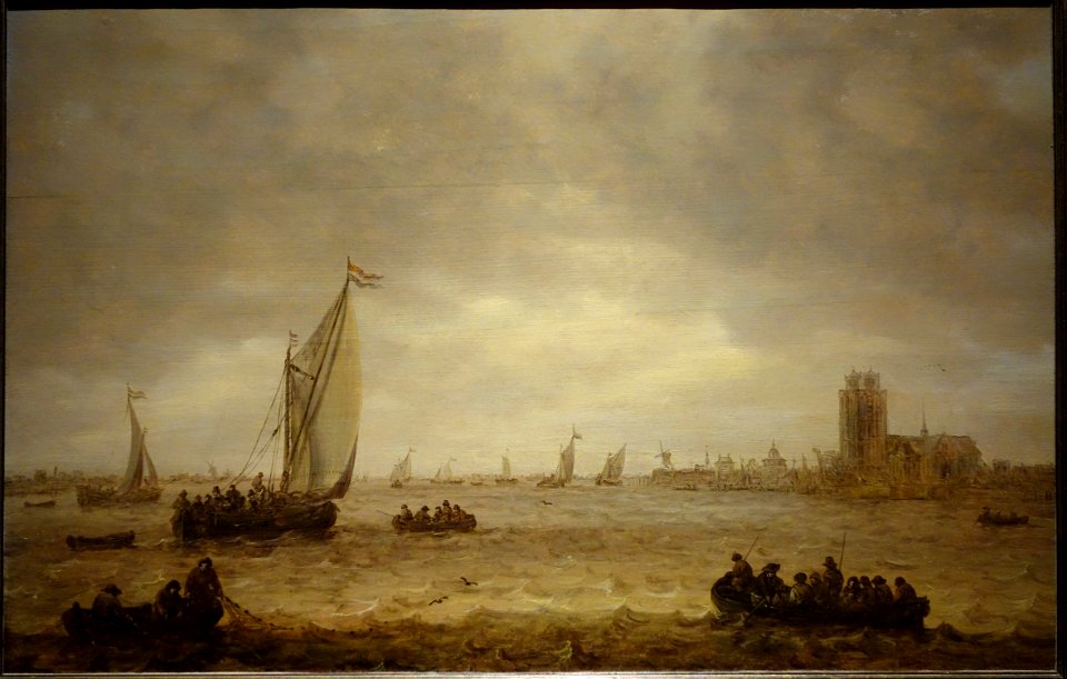 Mouth of the Meuse (Dordrecht) by Jan van Goyen, 1644, oil on panel - National Museum of Western Art, Tokyo - DSC08435