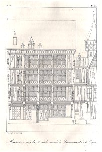 Maisons en bois du 15e siècle, rues de la Savonnerie et de la Tuile