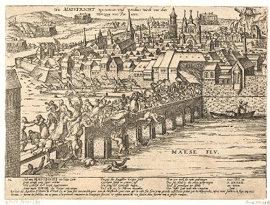 Maastricht ingenomen door Parma, 1579, Frans Hogenberg, 1579 - 1581