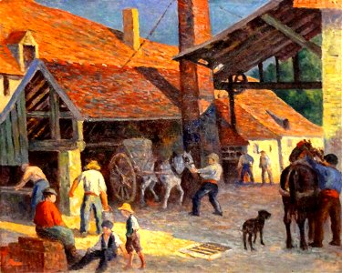 Maximilien LUCE, La Briqueterie, vers 1908, Giverny, musée des Impressionistes, MDIG 2011.1.1