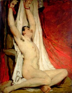 Male Nude, with Arms Up-Stretched YORAG 74