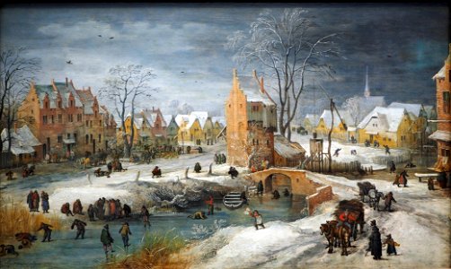 Momper d. J. A Village in Winter@Kunsthalle Hamburg
