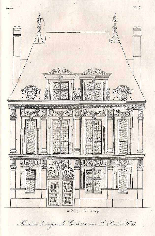 Maison du règne de Louis XIII rue St-Patrice n°36