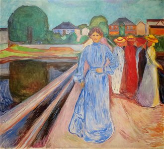 'The Women on the Jetty' by Edvard Munch, Bergen Kunstmuseum