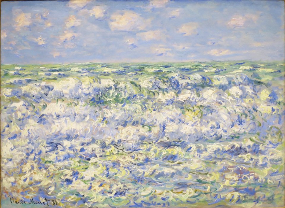 Waves Braking by Claude Monet, 1881, California Palace of the Legion of Honor