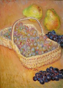 Basket of Grapes by Claude Monet, Columbus Museum of Art . Free illustration for personal and commercial use.