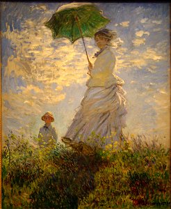 Monet Umbrella. Free illustration for personal and commercial use.