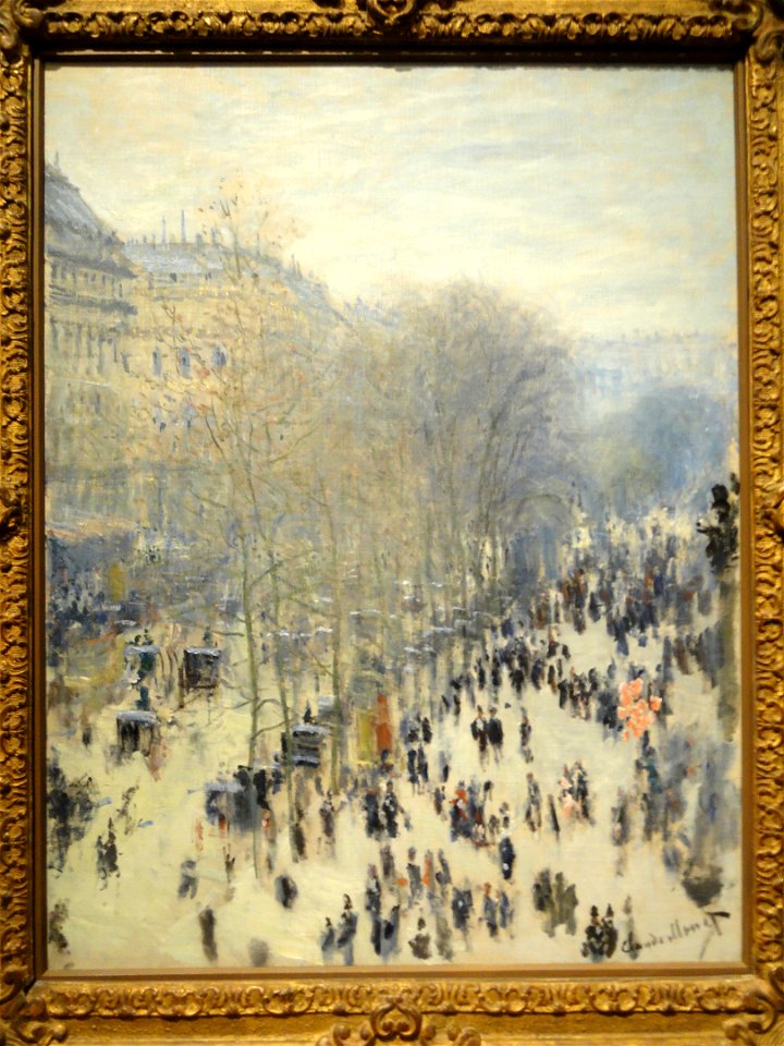 Boulevard des Capucines, Claude Monet, 1873-1874 - Nelson-Atkins Museum of Art - DSC08982