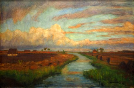 Modersohn O. Sommerabend m. Wolken@20170729