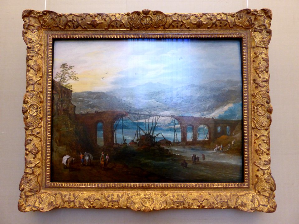 Momper, Joos de 2 — Berglandschaft mit Bogenbrücke — c. 1620 25