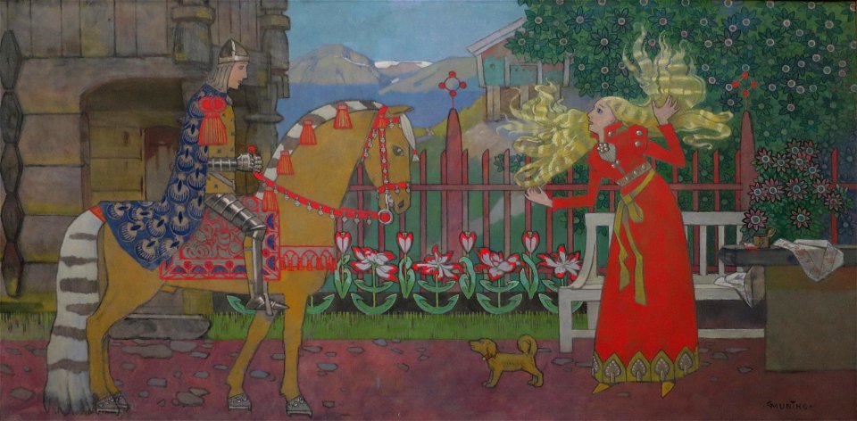 'The Suitor' by Gerhard Munthe, 1905, Bergen Kunstmuseum