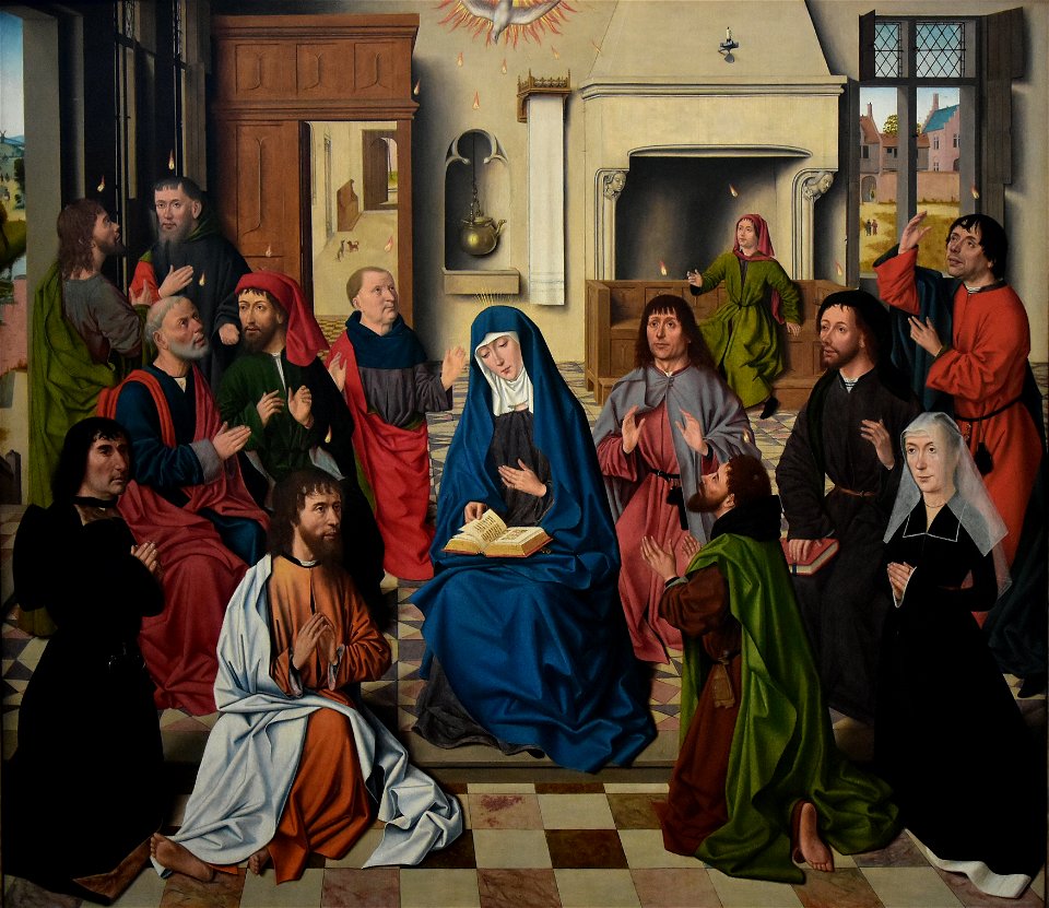Meester van de Baroncelliportretten (act.1480-1490) Pinksteren Groeningemuseum 26-12-2019