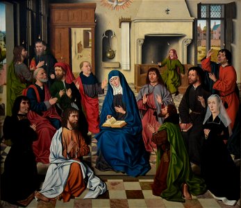 Meester van de Baroncelliportretten (act.1480-1490) Pinksteren Groeningemuseum 26-12-2019