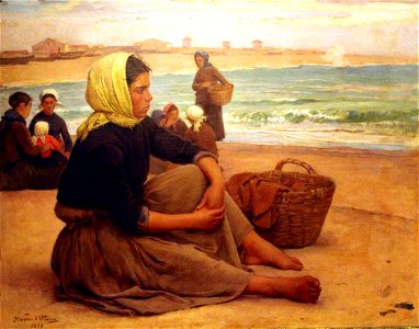 Museum Casa de Malhoa, Marques de Oliveira, girl at the beach