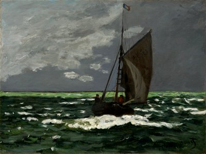 Claude Monet, Seascape - Storm. Free illustration for personal and commercial use.